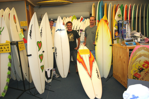 MC Surf Designs show room