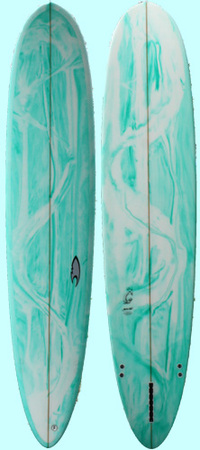HP green and white marble