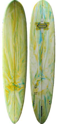 HP green and yellow marble