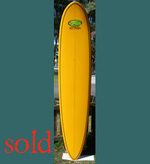 High Performance Malibu - 9 foot 1 - apricot pigment both sides.