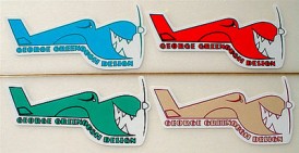Code George Greenough Airplane Logo Car Sticker